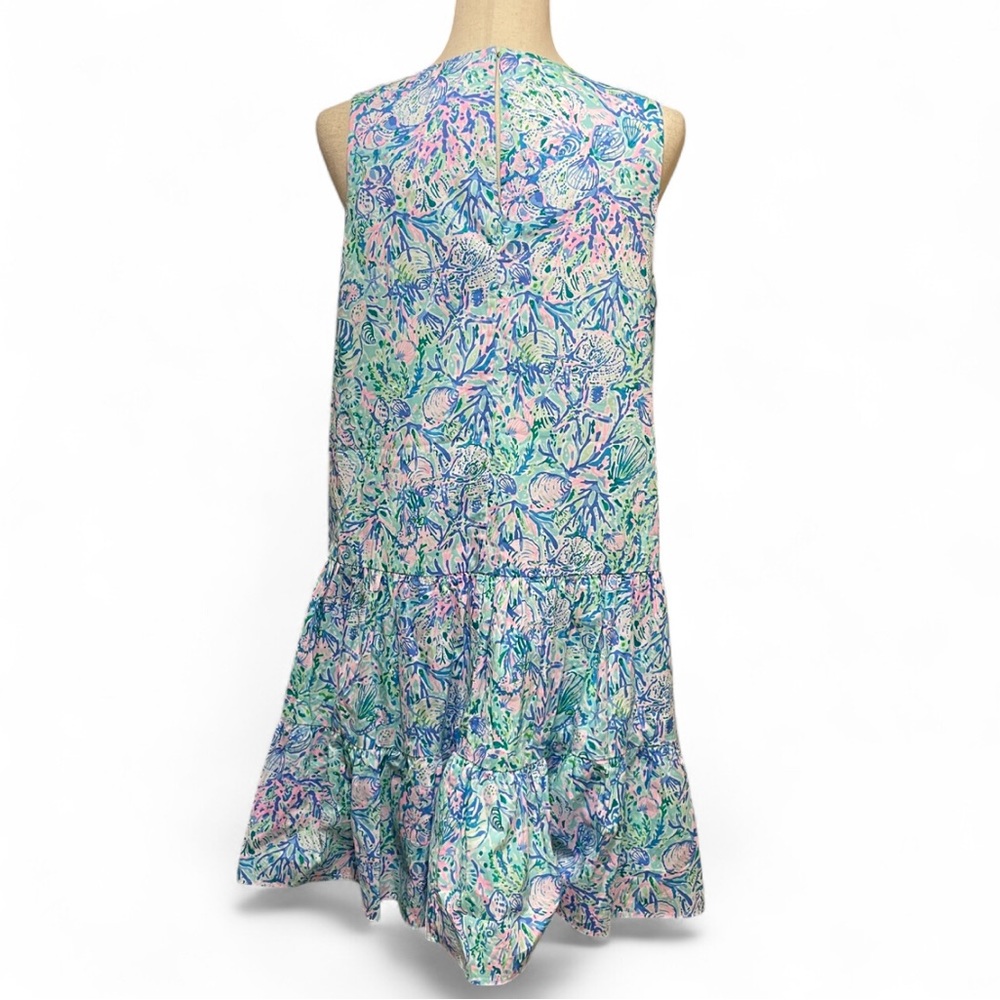 Lilly Pulitzer Trina Dress Surf Blue Soleil It On Me Preppy Dress‎ Womens Medium - Picture 3 of 9